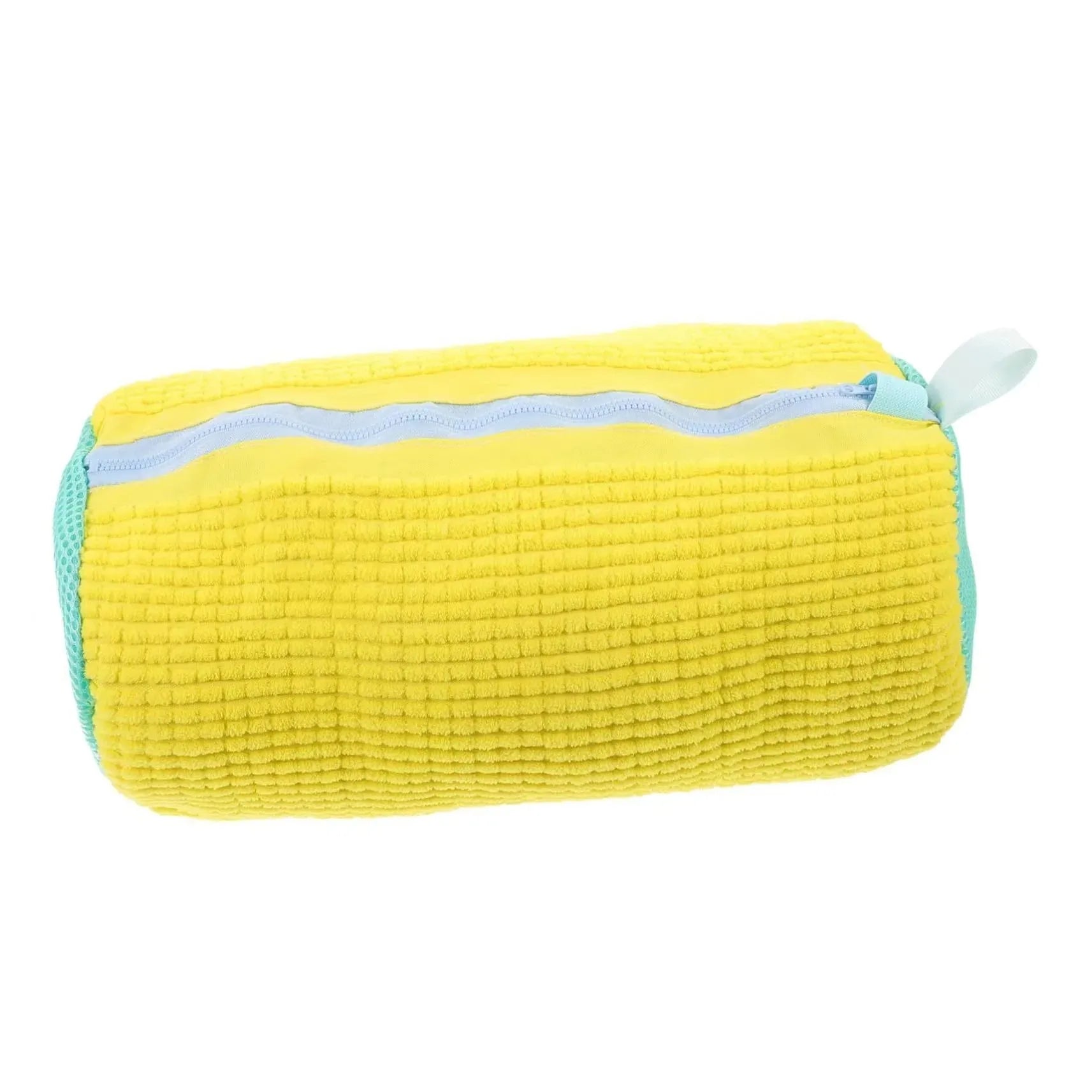 Yellow padded shoe wash bag option included in the Clenz Complete Shoe Care Kit